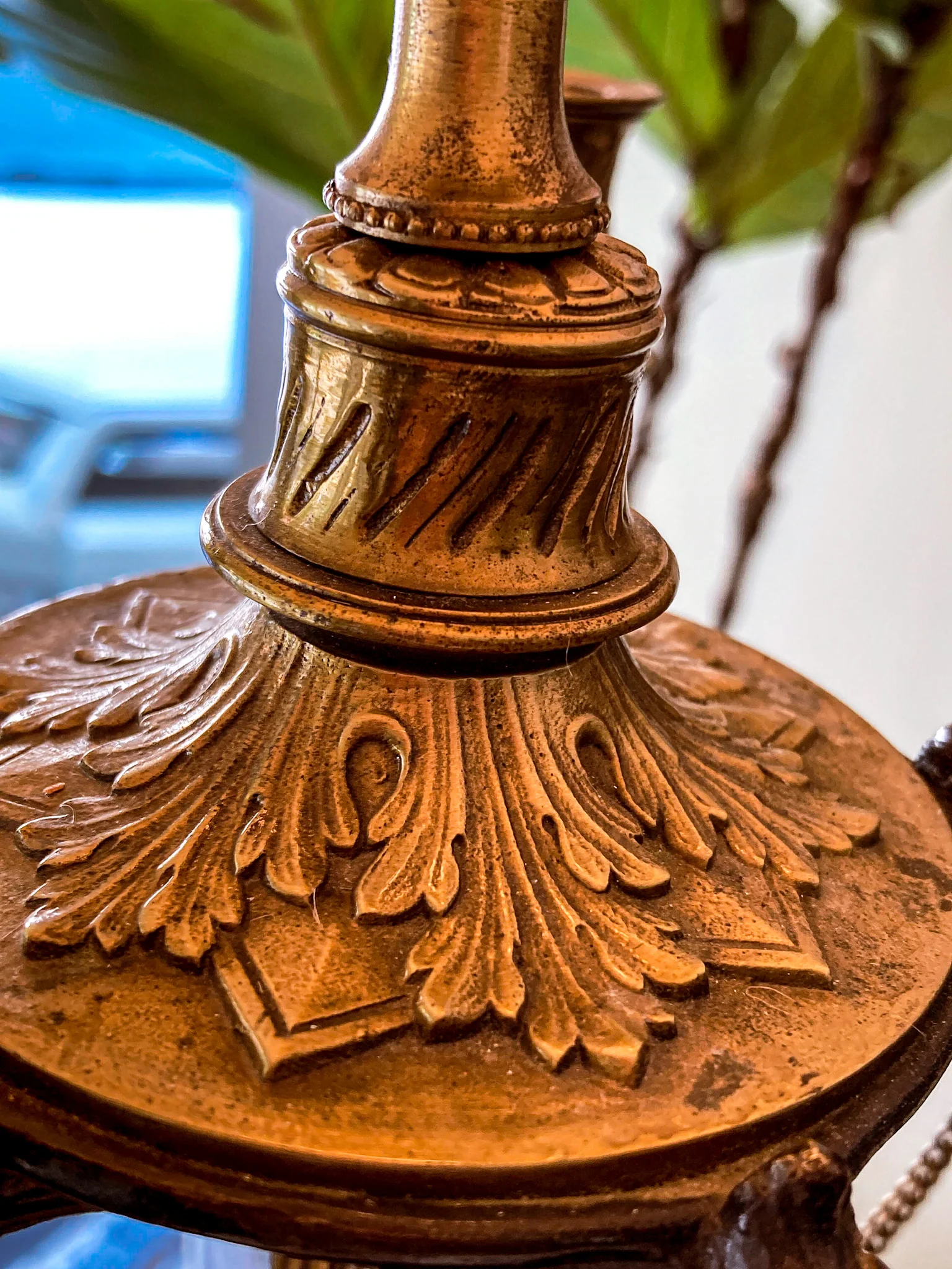 Antique 19th Century French Bronze Putti Figure Candelabra Tall Table Lamp - Image 15