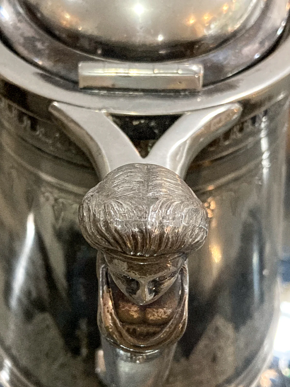 Beautiful Antique C1870 Silver Plated Cold Water Meriden Tankard Pitcher - Image 24