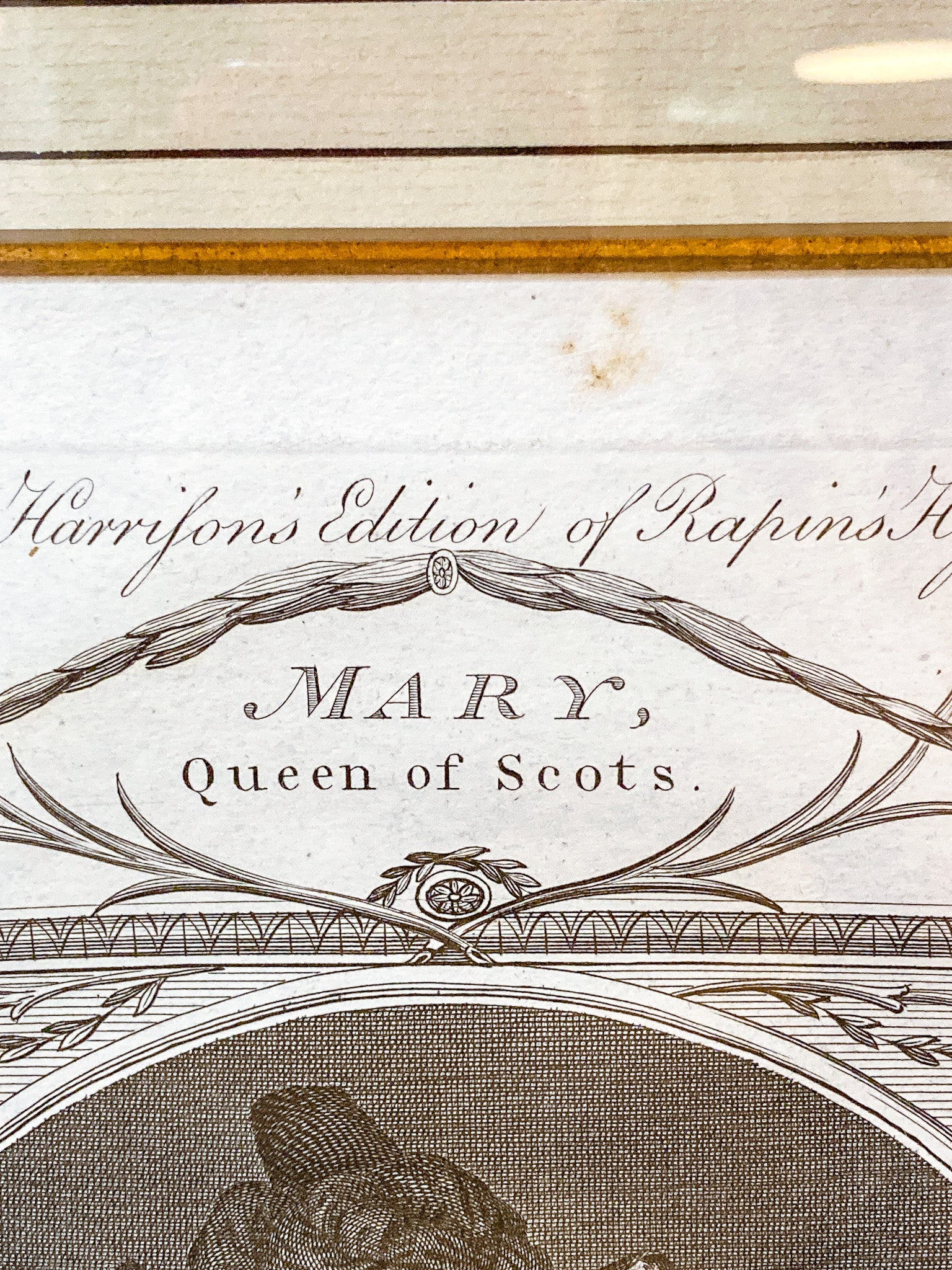 Pair Antique 18th Century Royal England Scotland Queen Framed Prints - Image 32